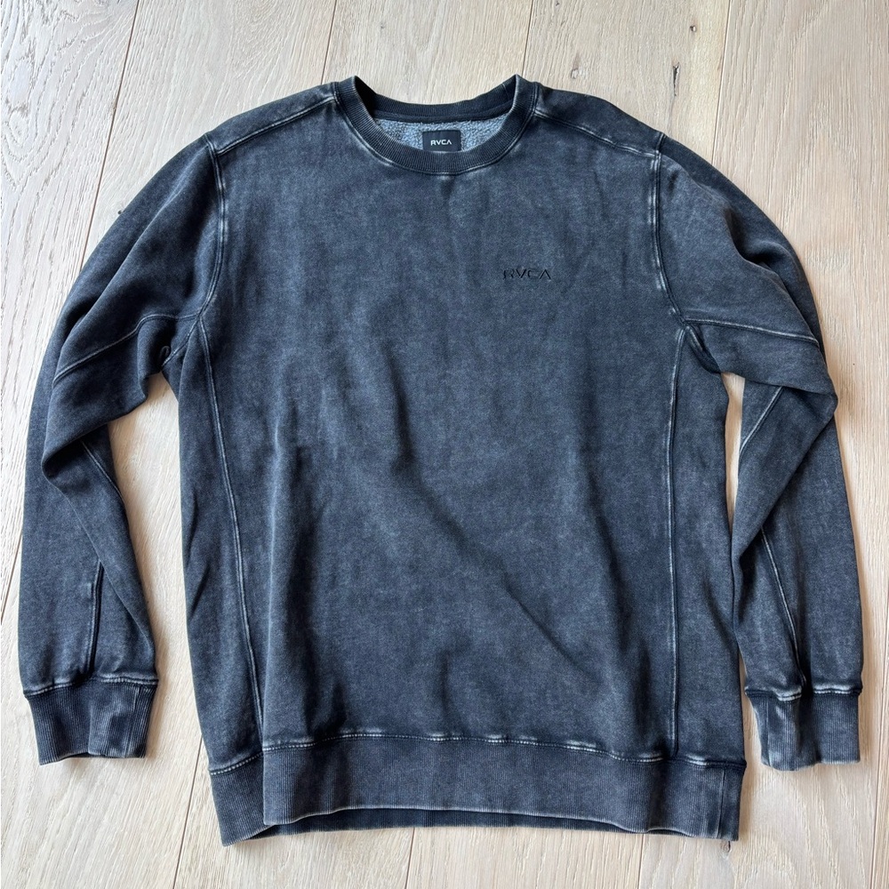 RVCA Men's Black Crew Sweatshirt